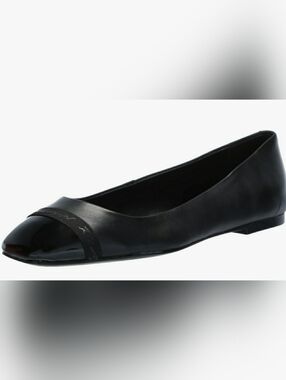 KARL LAGERFELD PARIS ZOFIA CAP TOE BALLET FLAT